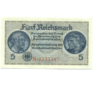 5 рейхсмарок 1940 года Германия (Для окупированных территорий) — Фото №1