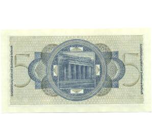 5 рейхсмарок 1940 года Германия (Для окупированных территорий) — Фото №2