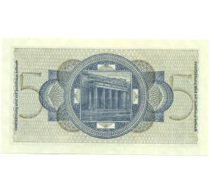 5 рейхсмарок 1940 года Германия (Для окупированных территорий) — Фото №2