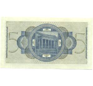 5 рейхсмарок 1940 года Германия (Для окупированных территорий) — Фото №2
