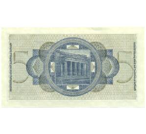 5 рейхсмарок 1940 года Германия (Для окупированных территорий) — Фото №2