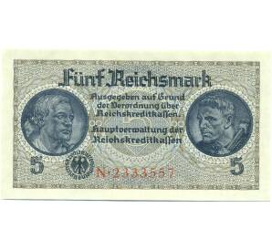 5 рейхсмарок 1940 года Германия (Для окупированных территорий) — Фото №1