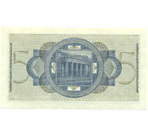 5 рейхсмарок 1940 года Германия (Для окупированных территорий) — Фото №2