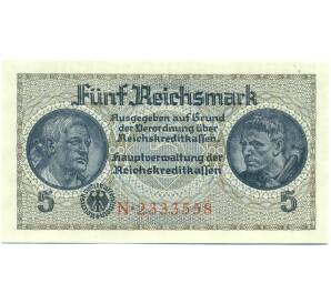 5 рейхсмарок 1940 года Германия (Для окупированных территорий) — Фото №1