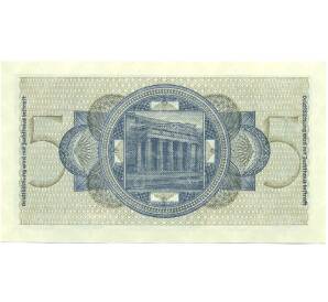 5 рейхсмарок 1940 года Германия (Для окупированных территорий) — Фото №2