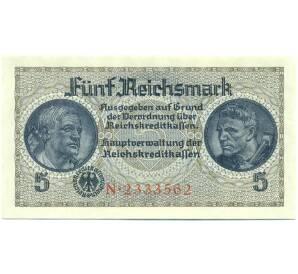 5 рейхсмарок 1940 года Германия (Для окупированных территорий) — Фото №1
