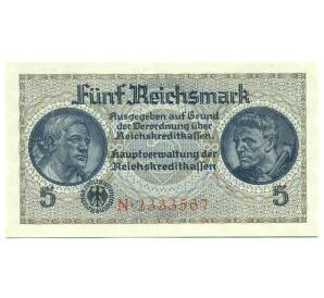 5 рейхсмарок 1940 года Германия (Для окупированных территорий) — Фото №1