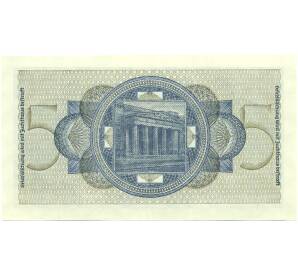 5 рейхсмарок 1940 года Германия (Для окупированных территорий) — Фото №2