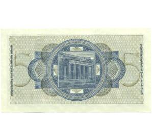 5 рейхсмарок 1940 года Германия (Для окупированных территорий) — Фото №2