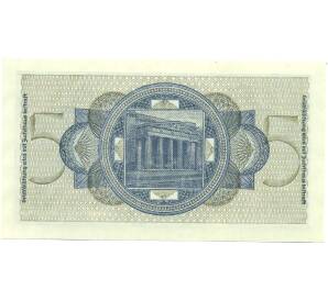 5 рейхсмарок 1940 года Германия (Для окупированных территорий) — Фото №2