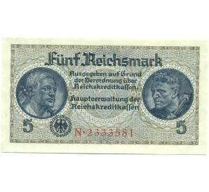5 рейхсмарок 1940 года Германия (Для окупированных территорий) — Фото №1