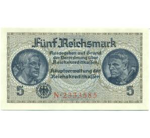 5 рейхсмарок 1940 года Германия (Для окупированных территорий) — Фото №1