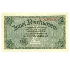 2 рейхсмарки 1940 года Германия (Для оккупированных территорий) — Фото №1