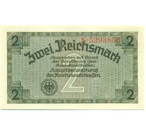 2 рейхсмарки 1940 года Германия (Для оккупированных территорий) — Фото №1