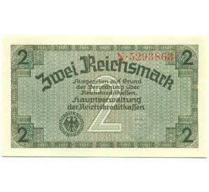 2 рейхсмарки 1940 года Германия (Для оккупированных территорий) — Фото №1