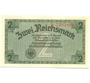 2 рейхсмарки 1940 года Германия (Для оккупированных территорий) — Фото №1