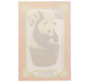 Почтовая марка 30 мунгу 1977 года Монголия «Панды — Большая панда» — Фото №2