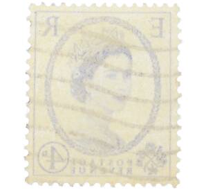 Почтовая марка 4 пенса 1952 года Великобритания «Королева Елизавета II — Серия Уайлдинг» — Фото №2