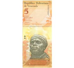 5 боливаров 2007 года Венесуэла — Фото №1