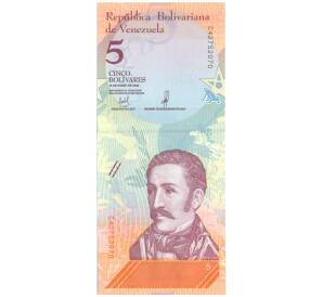 5 боливаров 2018 года Венесуэла — Фото №1