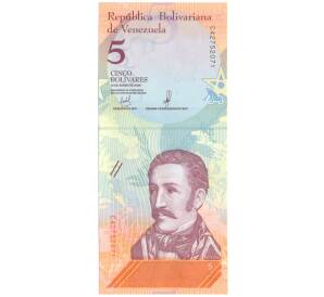 5 боливаров 2018 года Венесуэла — Фото №1