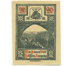 20 геллеров 1920 года Австрия — община Ланд-Верфен (Нотгельд) — Фото №1