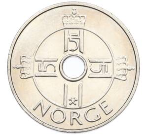 1 крона 2010 года Норвегия — Фото №2