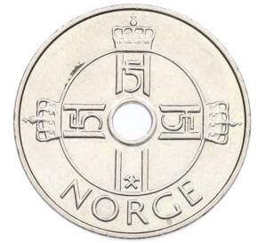 1 крона 2009 года Норвегия — Фото №2