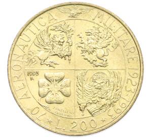 200 лир 1993 года Италия «70 лет военной авиации» — Фото №1