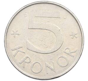 5 крон 1982 года Швеция — Фото №2
