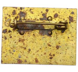 Значок 1981 года Восточная Германия (ГДР) «Боевая позиция — X съезд СЕПГ» — Фото №2