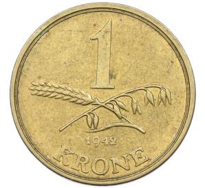 1 крона 1942 года Дания — Фото №1