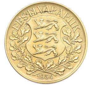 1 крона 1934 года Эстония — Фото №2