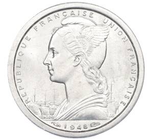 1 франк 1948 года Сен-Пьер и Микелон — Фото №2