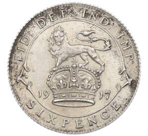6 пенсов 1917 года Великобритания — Фото №1