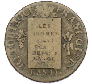 1 соль 1793 года W Франция — Фото №2