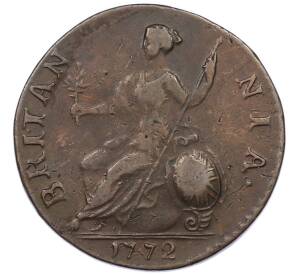 1/2 пенни 1772 года Великобритания — Фото №1