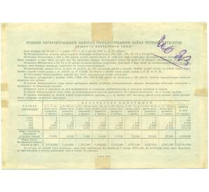 Облигация на сумму 50 рублей 1941 года «Государственный заем третьей пятилетки» (выпуск четвертого года) — Фото №2