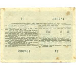 Облигация в 25 рублей 1955 года «Государственный заем развития народного хозяйства» — Фото №2