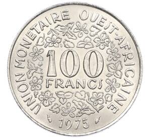 100 франков 1975 года Западно-Африканский валютный союз — Фото №1