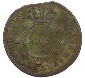 1/4 скиллинга 1828 года Швеция — Фото №2