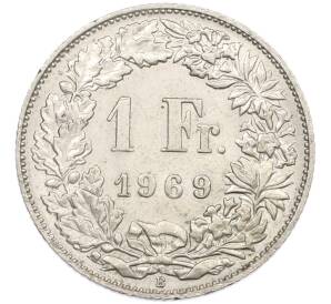 1 франк 1969 года Швейцария — Фото №1