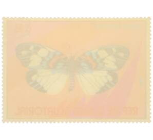 Почтовая марка 0.85 экуэле 1976 года Экваториальная Гвинея «Бабочки — Эразмия прекрасная» — Фото №2