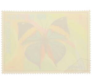 Почтовая марка 8 экуэле 1976 года Экваториальная Гвинея «Бабочки — Каллима Инах» — Фото №2