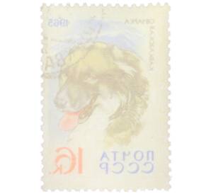 Почтовая марка 16 копеек 1965 года «Служебные и охотничьи собаки — Кавказская овчарка» — Фото №2