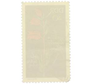 Почтовая марка 20 пфеннигов 1966 года Восточная Германия (ГДР) «Охраняемые растения — Пыльцеголовник красный» — Фото №2