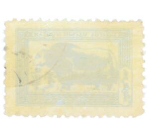 Почтовая марка 1 тугрик 1958 года Монголия «Як» — Фото №2