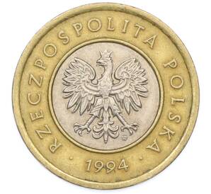 2 злотых 1994 года Польша — Фото №2