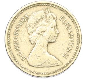 1 фунт 1983 года Великобритания — Фото №2