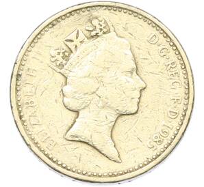 1 фунт 1985 года Великобритания — Фото №2